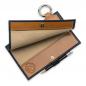 Preview: Scorebook High-end aus Leder mit Karabiner offen