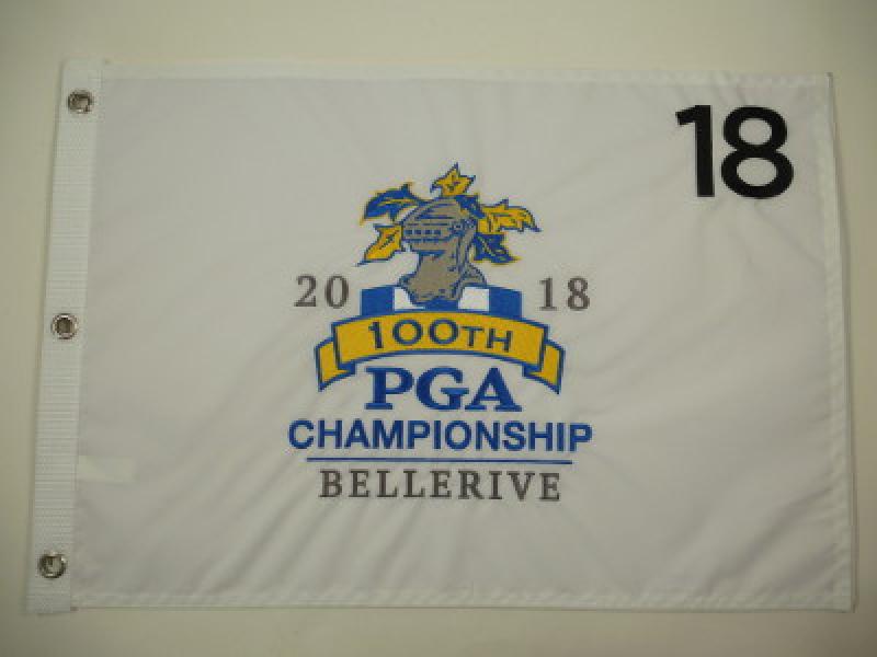 Lochfahne / Pinflag 100th PGA Championship 2018 in Bellerive, unsigniert
