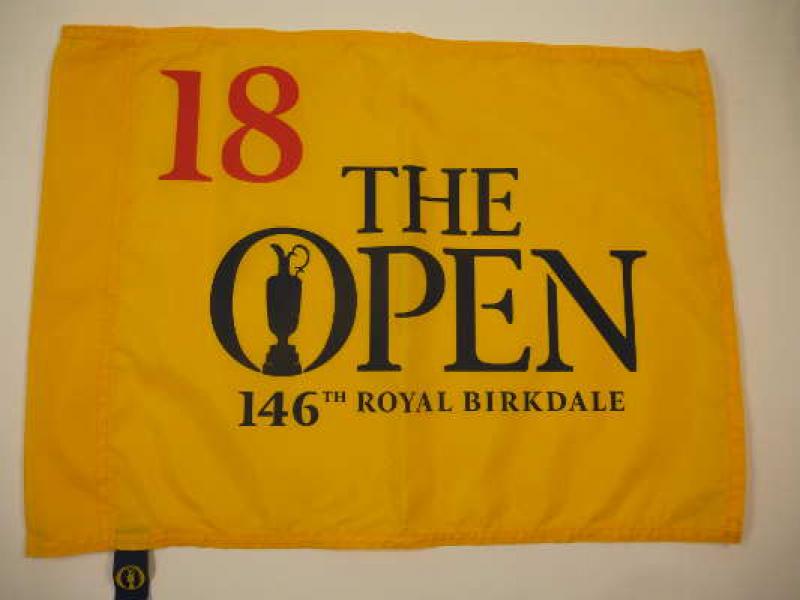 Lochfahne / Pin Flag, The Open 146th Royal Birkdale 2017, unsigniert.