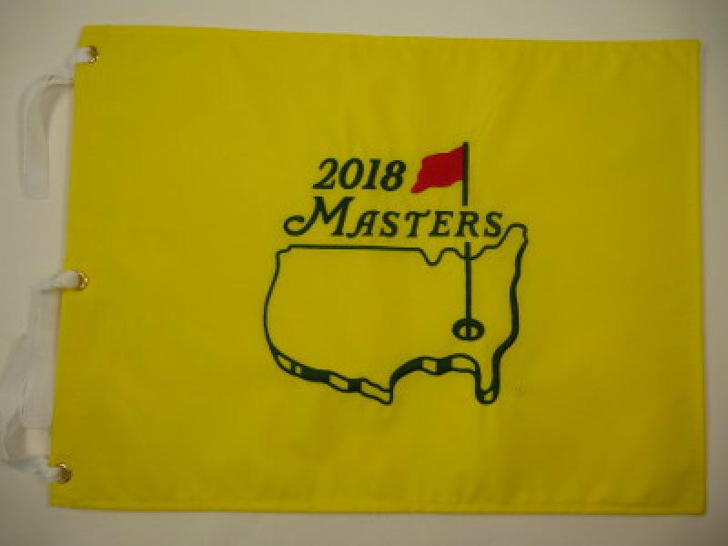 Lochfahne / Pin Flag, Masters 2018, unsigniert