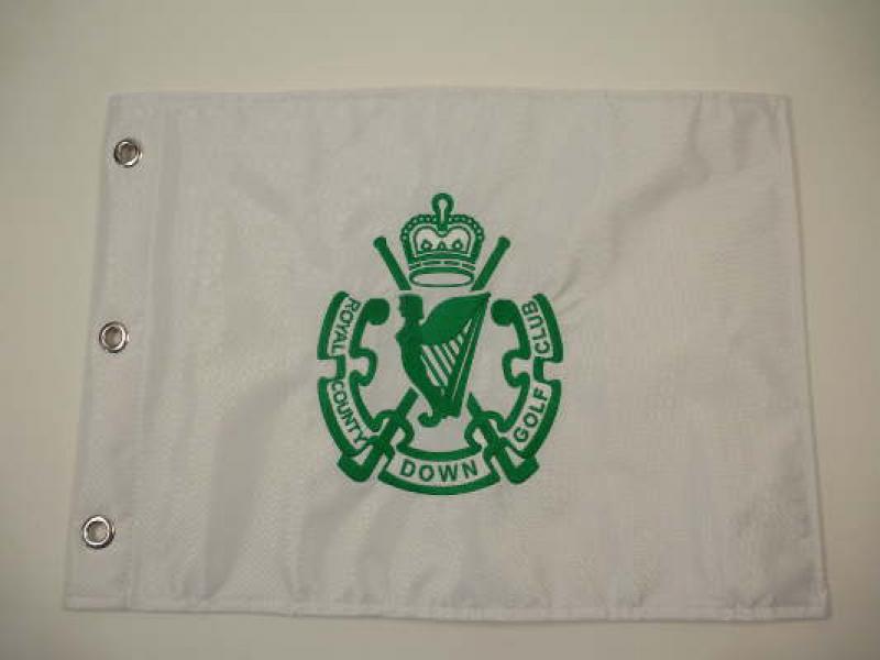 Lochfahne / Pin Flag, Royal County Down Golf Club, unsigniert