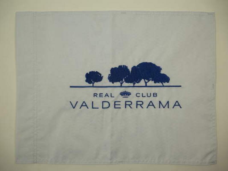Lochfahne / Pin Flag, Valderrama, Spanien, unsigniert